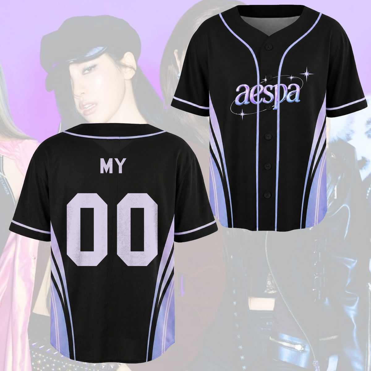 Ethereal Aespa Synk Complexity Tour Baseballtrikot Geschenk für Fans