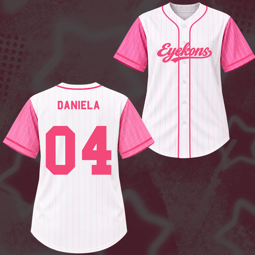 Holografisches Katseye The Wildworld Tour Baseball-Trikot von Eyekon Gifts