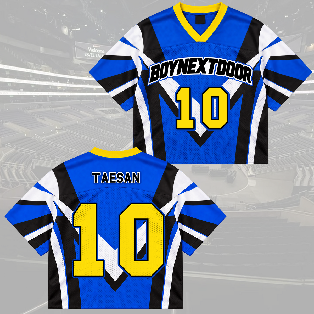 Sporty Chic Boynextdoor Knock On World Tour Album Mix Mesh Jersey Fan Edition