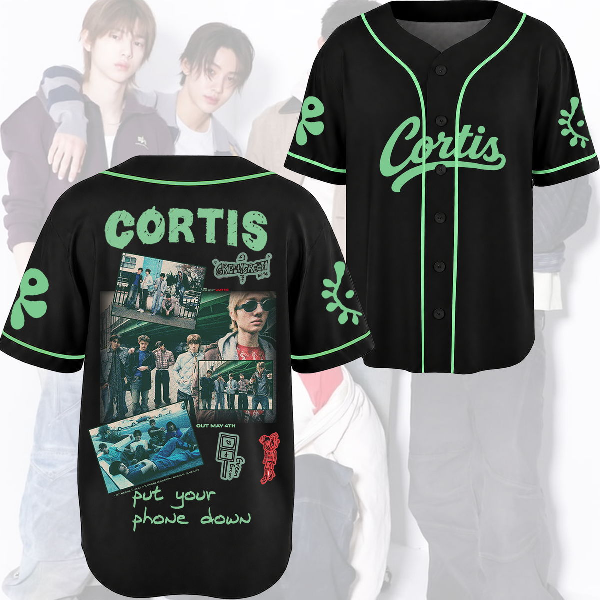 Energy Cortis Leg Dein Handy Weg Tour Baseball-Trikot