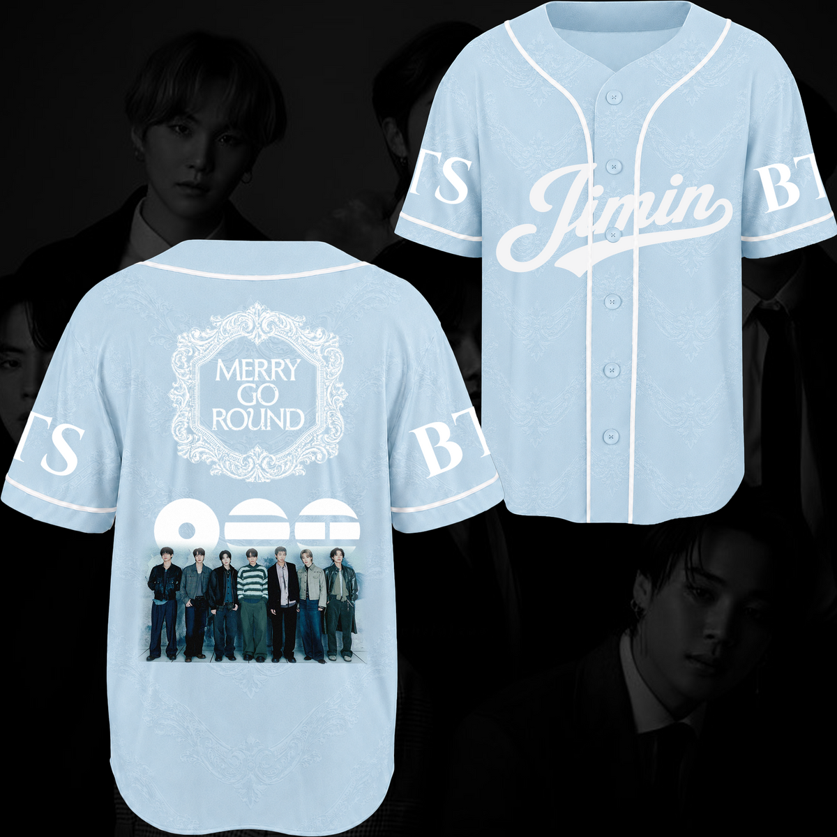 Merry-Go-Round BTS 2026 Arirang Baseballtrikot Geschenk für Fans
