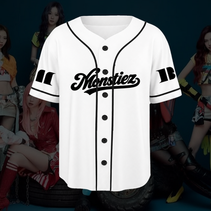 Fesselndes The Choom World Tour Babymonster Baseball-Trikot für Monstiez
