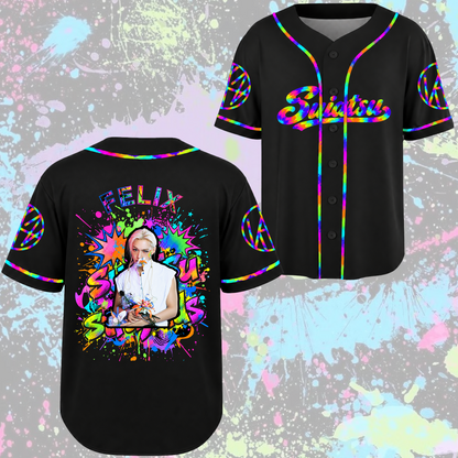 Stray Kids Run It World Tour Baseball-Trikot Edgy Streetwear Geschenk für Fans