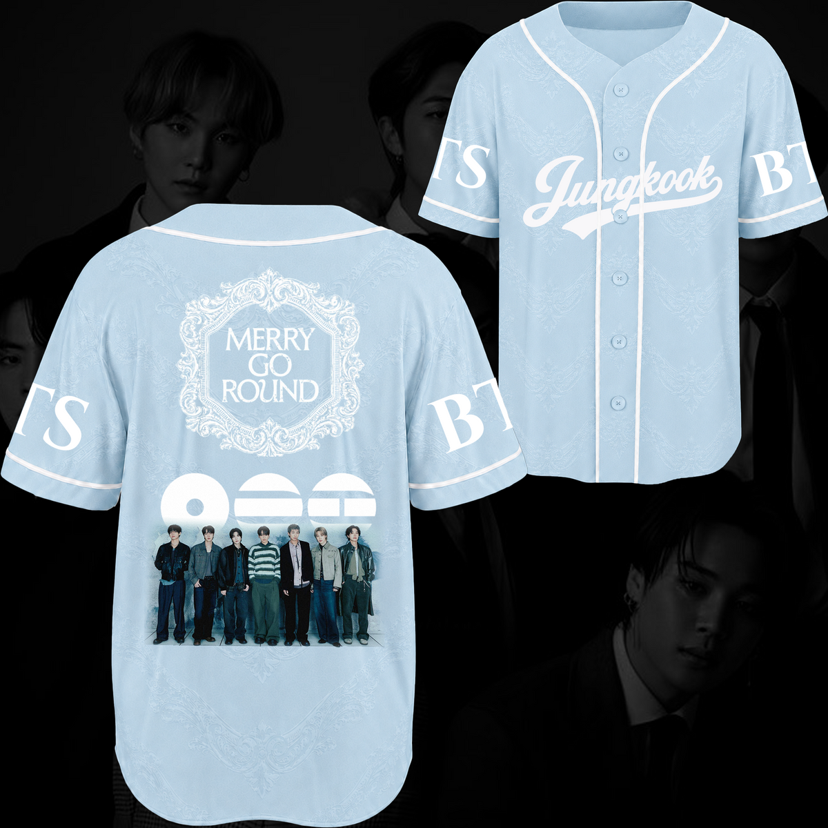 Merry-Go-Round BTS 2026 Arirang Baseballtrikot Geschenk für Fans