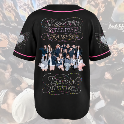 Dream Iconic By Mistake Katseye Collab Illit Le Sserafim Baseballtrikot Geschenk für Fans