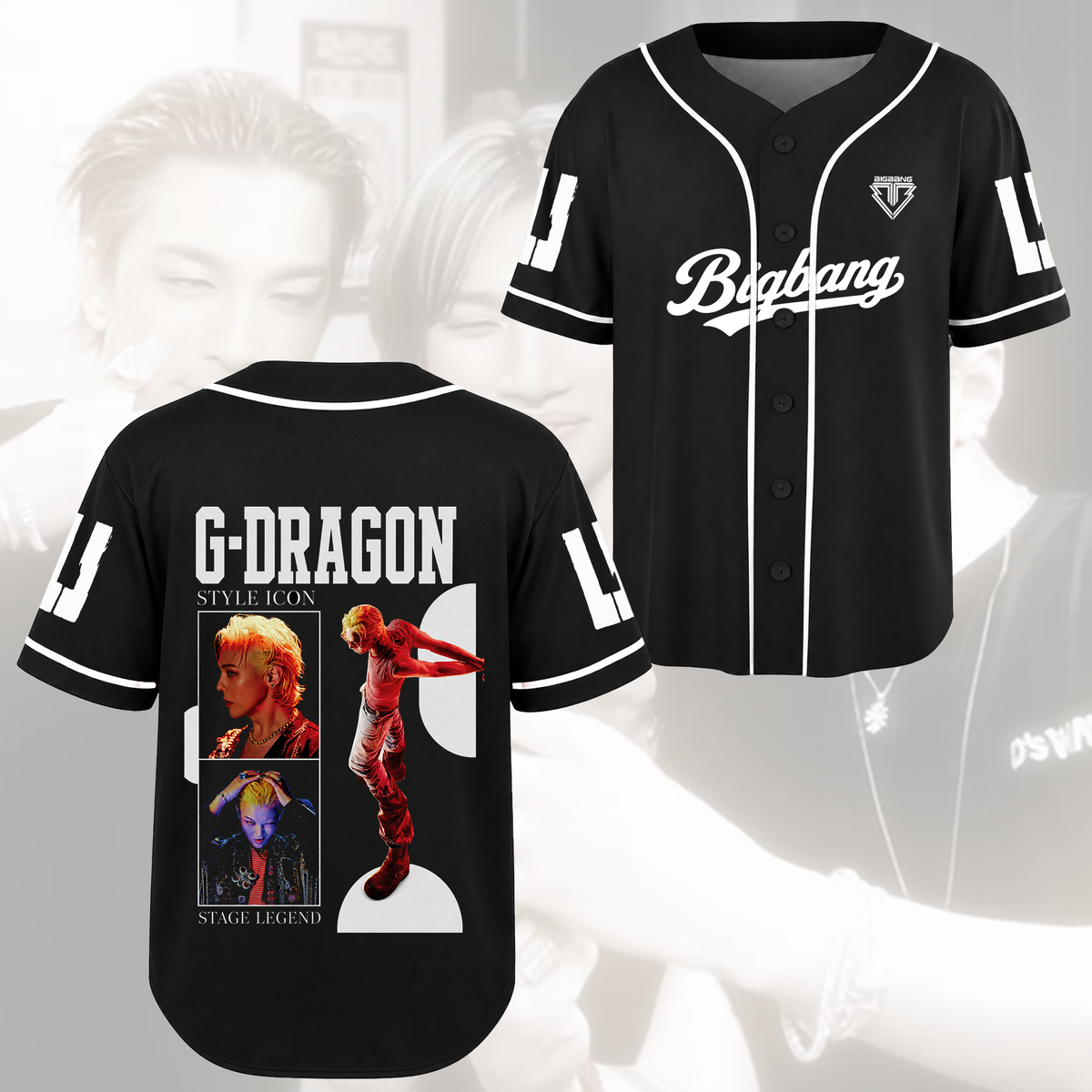 Stilvolles Big Bang Biiig Baseball-Trikot Fan-Geschenk für Fans