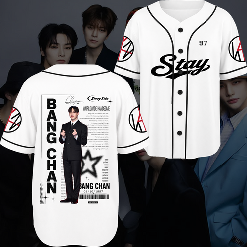 Stray Kids Stay Chronicles Baseballtrikot Geschenk für Fans
