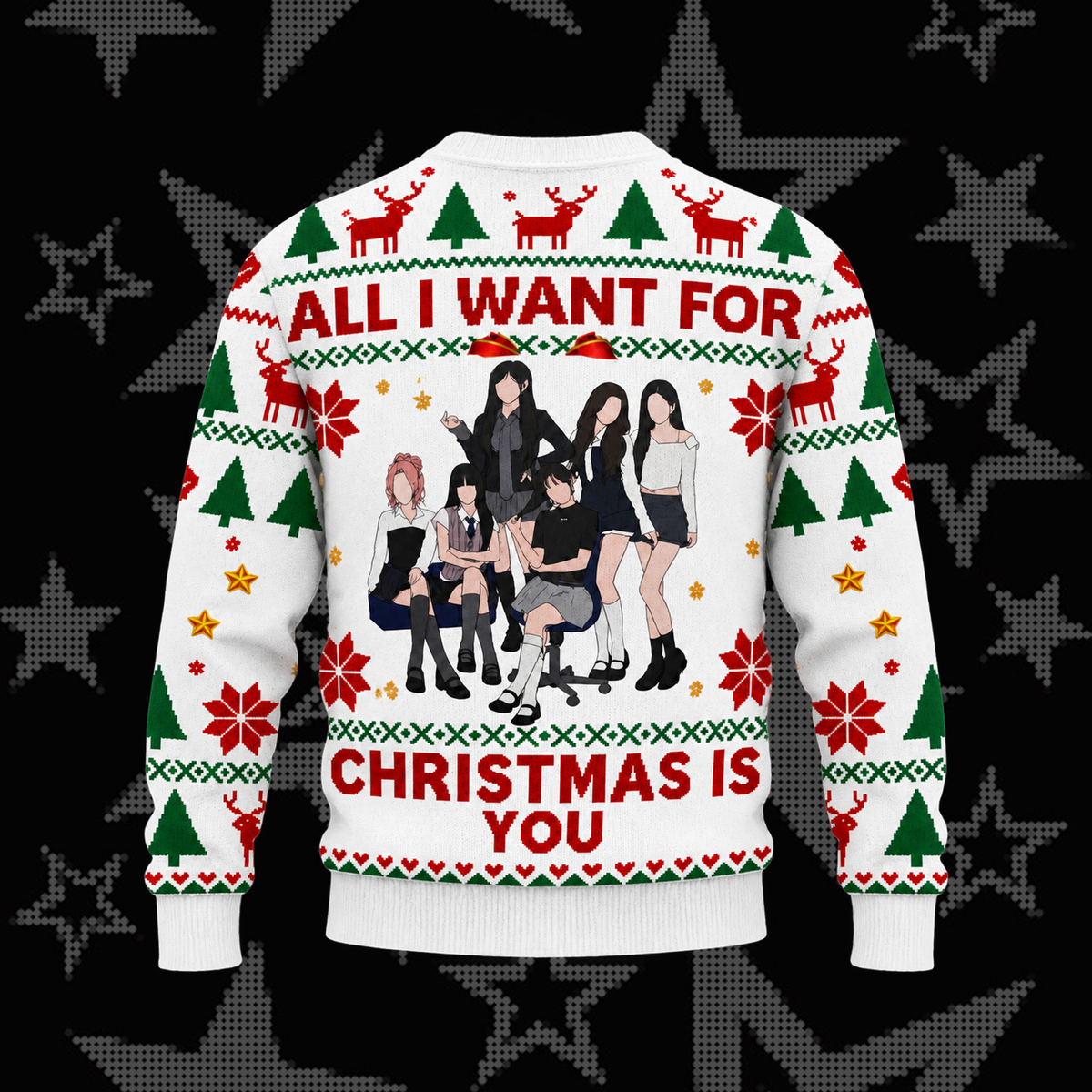 BTS Purple Christmas Ugly Sweater 2026, OT7 Urlaubspullover, Weihnachtsgeschenk für ARMY-Fans
