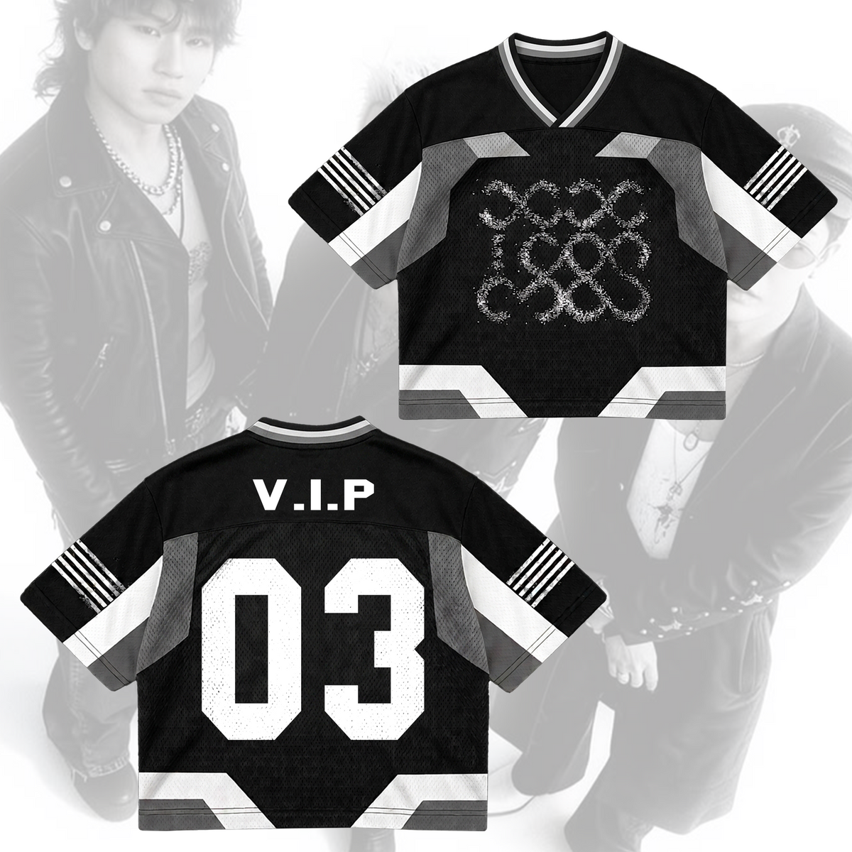 BIGBANG 20. Jubiläumskonzert Mixed-Mesh-Trikot Geschenk für Fans