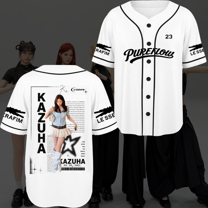 Le Sserafim Chronicles Pureflow World Tour Baseball-Trikot Geschenk für Fans