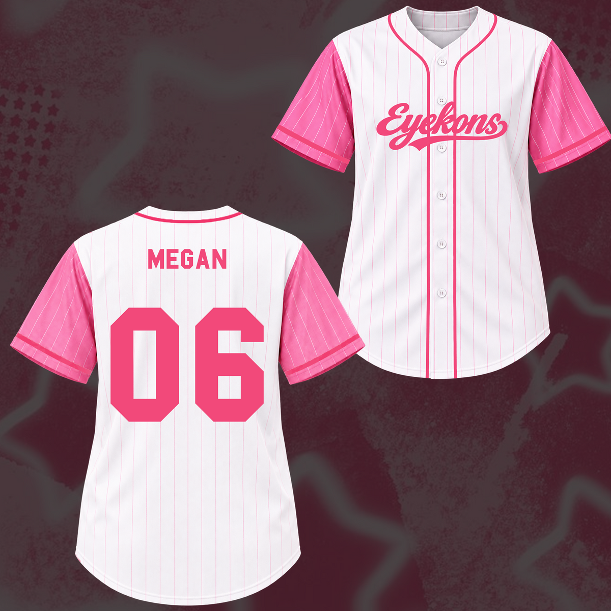 Holografisches Katseye The Wildworld Tour Baseball-Trikot von Eyekon Gifts