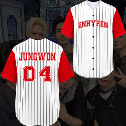 Enhypen Uniform Blood Saga Baseballtrikot Geschenk für Fans