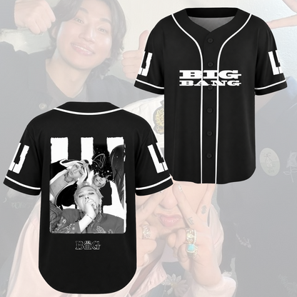 Retro BIGBANG Piano-Style Baseballtrikot, ein super cooles Geschenk für Fans