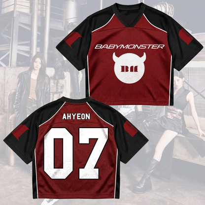 Athletic Choom World Tour Babymonster Mixed-Mesh-Trikot für Monstiez