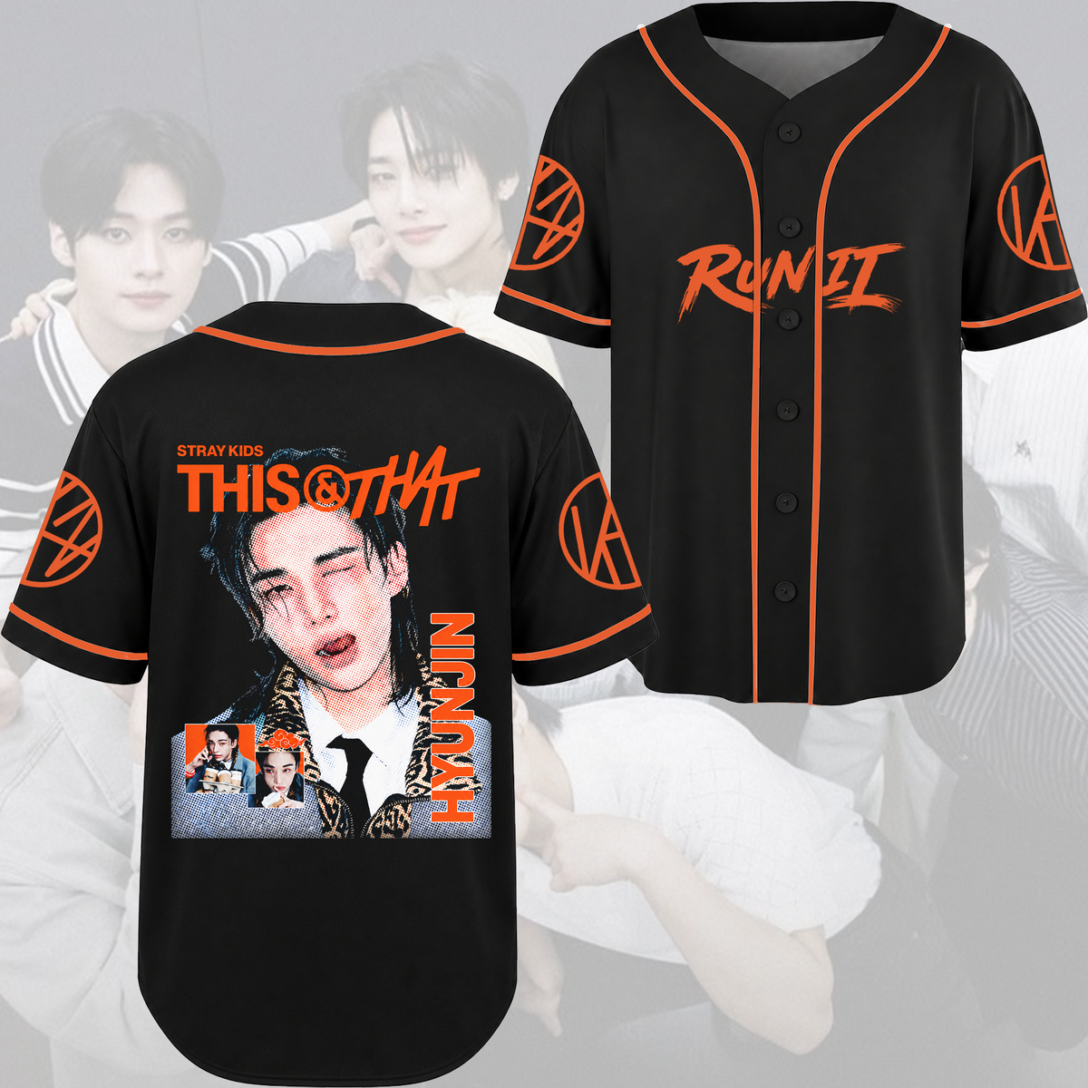 Stray Kids Visual Baseballtrikot modernes Hip-Hop K-Pop Streetwear Fan-Geschenke