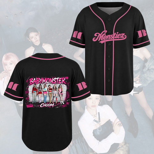 Feuriges The Choom World Tour Babymonster PStreetwear Baseball-Trikot Geschenk für Fans