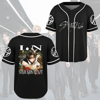 Marvelous Bang Chan Stray Kids Baseball-Trikot Run It K-Pop Geschenk für Fans