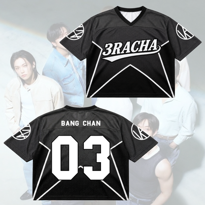 Stray Kids 3RACHA Fußballtrikot SKZ Welttournee Konzert-Outfit Geschenk für Fans