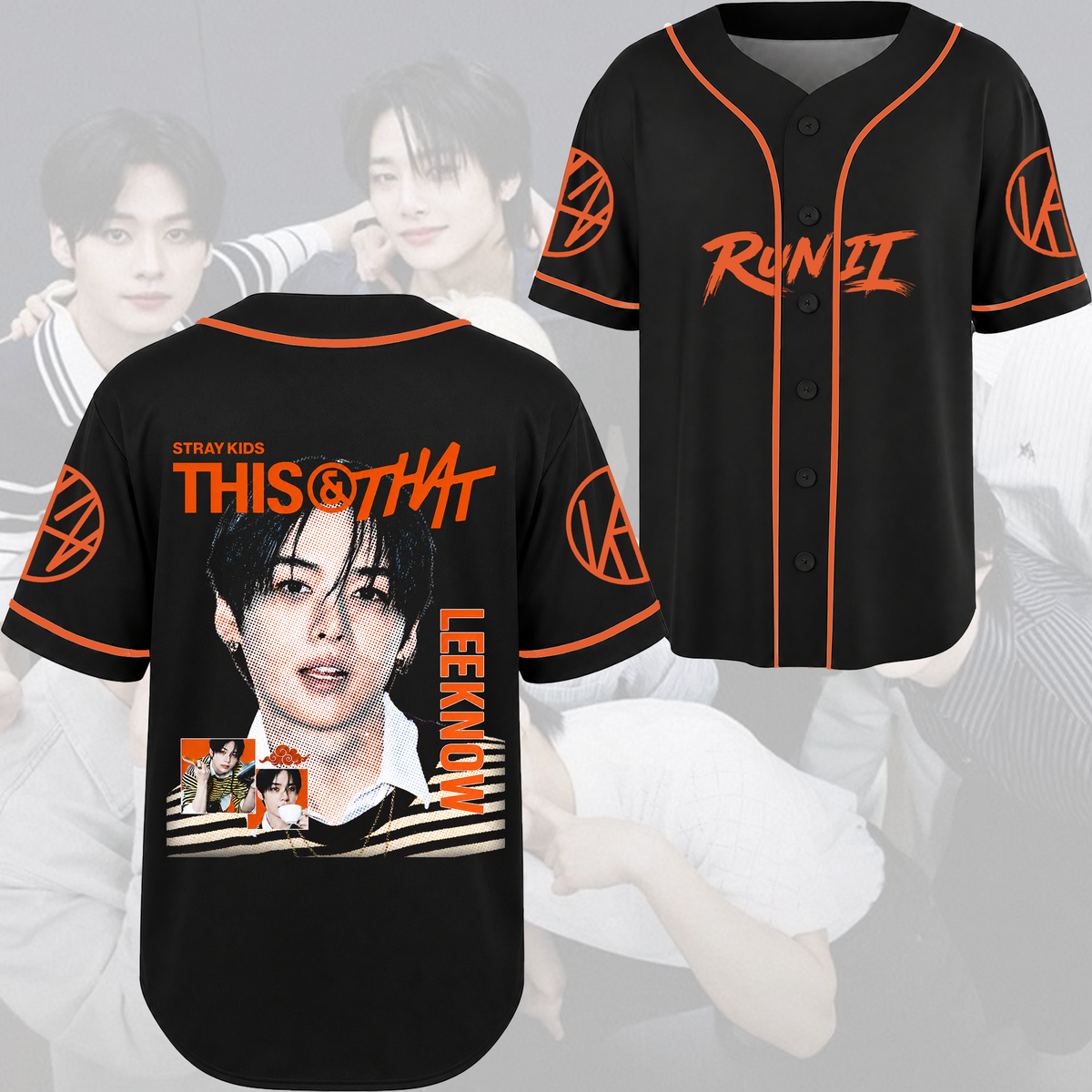 Stray Kids Visual Baseballtrikot modernes Hip-Hop K-Pop Streetwear Fan-Geschenke