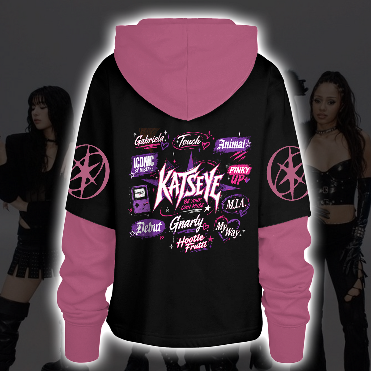 KATSEYE Album Merch Shortstop Hoodie Hootie Frutti K-Pop Hoodie Fan-Geschenke