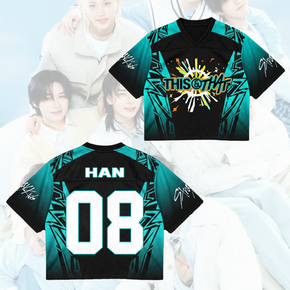Sportliches Stray Kids This & That Mixed-Mesh-Trikot Geschenke für Fans