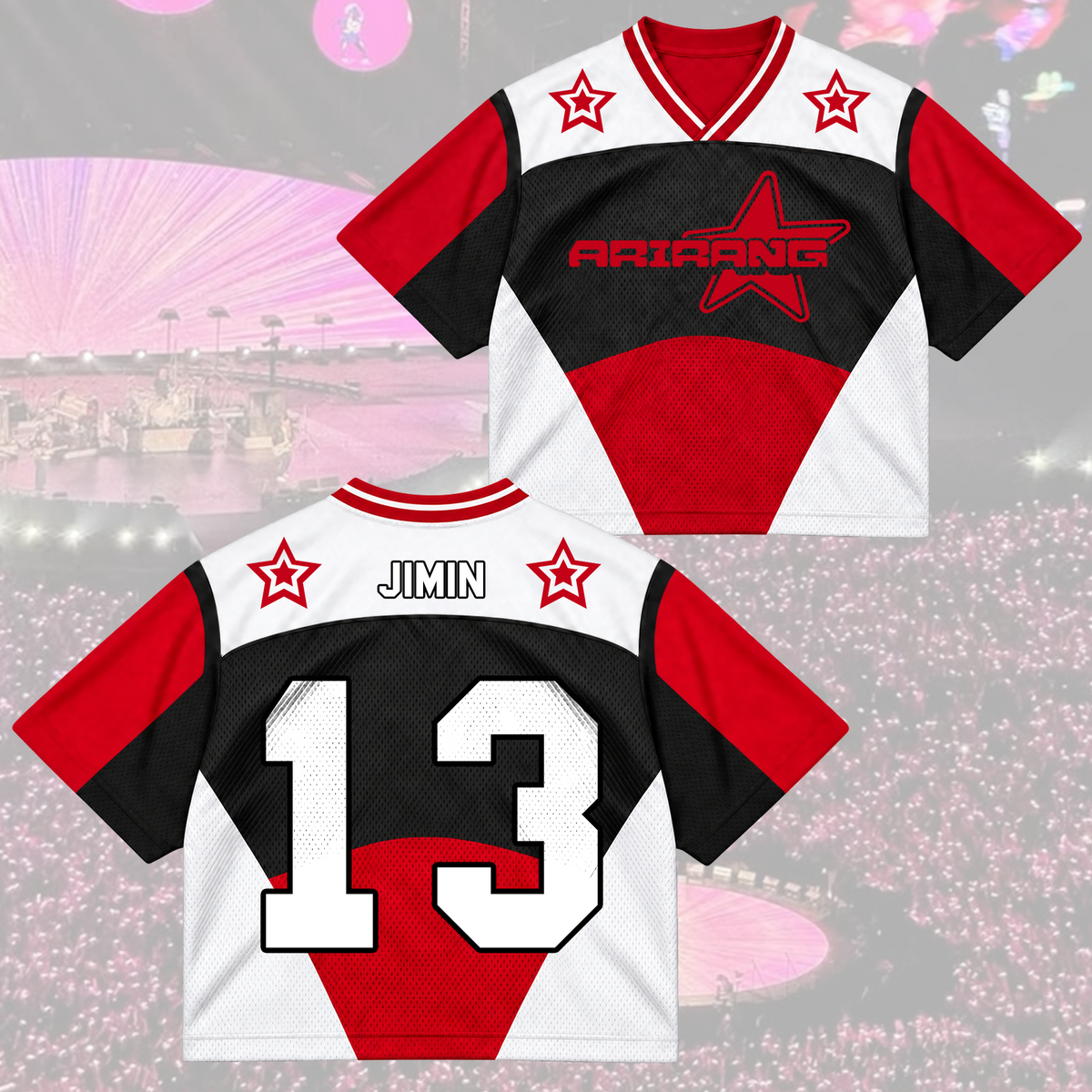 Rose of Sharon Bangtan Boys Arirang Welttournee BTS Mesh-Trikot-Mix Geschenk für Army