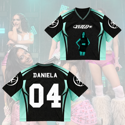 Ikonisches Katseye The Wildworld Tour 2026 Mixed-Mesh-Trikot Geschenk für Fans