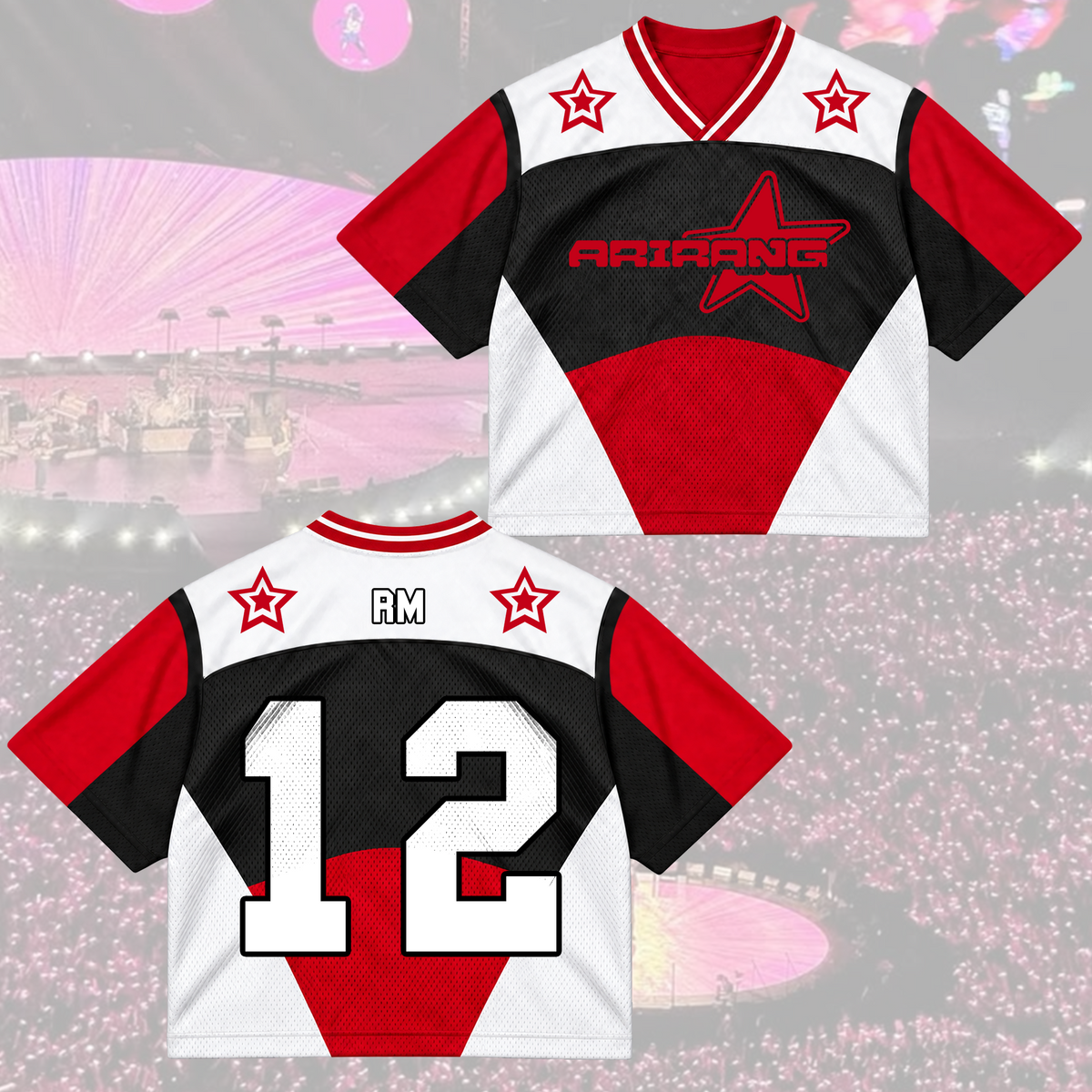 Rose of Sharon Bangtan Boys Arirang Welttournee BTS Mesh-Trikot-Mix Geschenk für Army