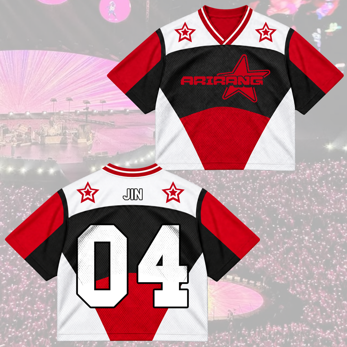Rose of Sharon Bangtan Boys Arirang Welttournee BTS Mesh-Trikot-Mix Geschenk für Army