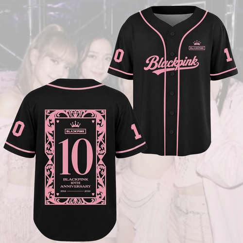 Blackpink 10. Jubiläum Baseball-Trikot Konzert-Outfit Geschenk für Fans