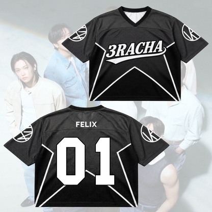 Stray Kids 3RACHA Fußballtrikot SKZ Welttournee Konzert-Outfit Geschenk für Fans