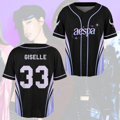 Ethereal Aespa Synk Complexity Tour Baseballtrikot Geschenk für Fans