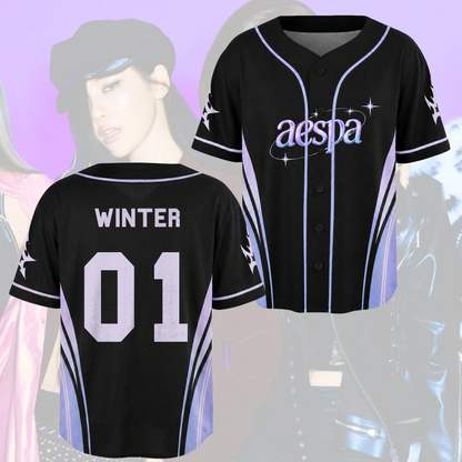 Ethereal Aespa Synk Complexity Tour Baseballtrikot Geschenk für Fans