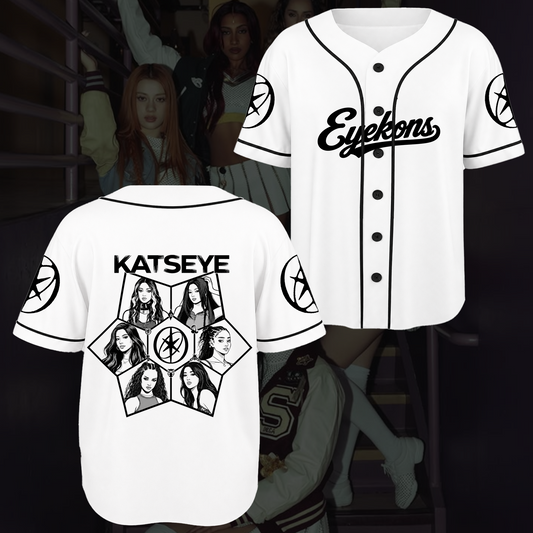 Astral Star Skizze KATSEYE Baseball-Trikot Eyekons Merch-Geschenk