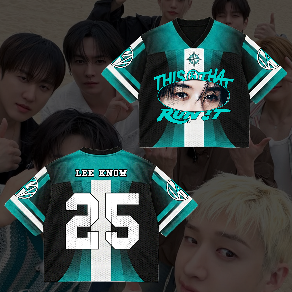 Stray Kids Eye This & That Album Mixed Mesh Jersey Geschenke für Stay