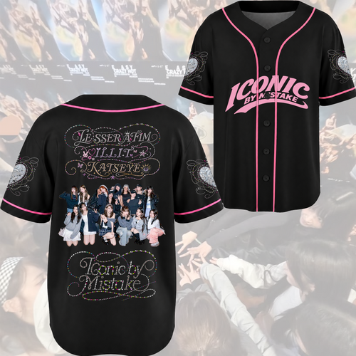 Dream Iconic By Mistake Katseye Collab Illit Le Sserafim Baseballtrikot Geschenk für Fans