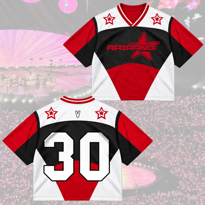 Rose of Sharon Bangtan Boys Arirang Welttournee BTS Mesh-Trikot-Mix Geschenk für Army