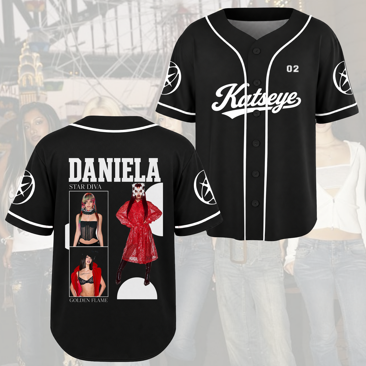 KATSEYE Streetwear Baseball-Trikot The Wildworld Tour Outfit Geschenk für Fans