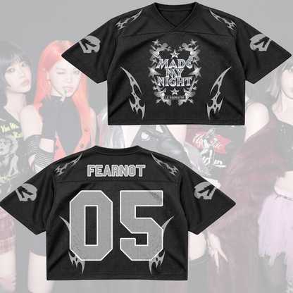 Metal LE SSERAFIM Pureflow Tour Mixed-Mesh-Trikot, hat mir den Abend versüßt, Fan-Geschenke