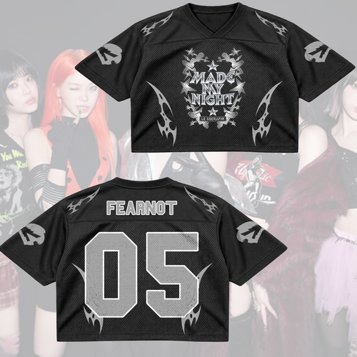 Metal LE SSERAFIM Pureflow Tour Mixed-Mesh-Trikot, hat mir den Abend versüßt, Fan-Geschenke