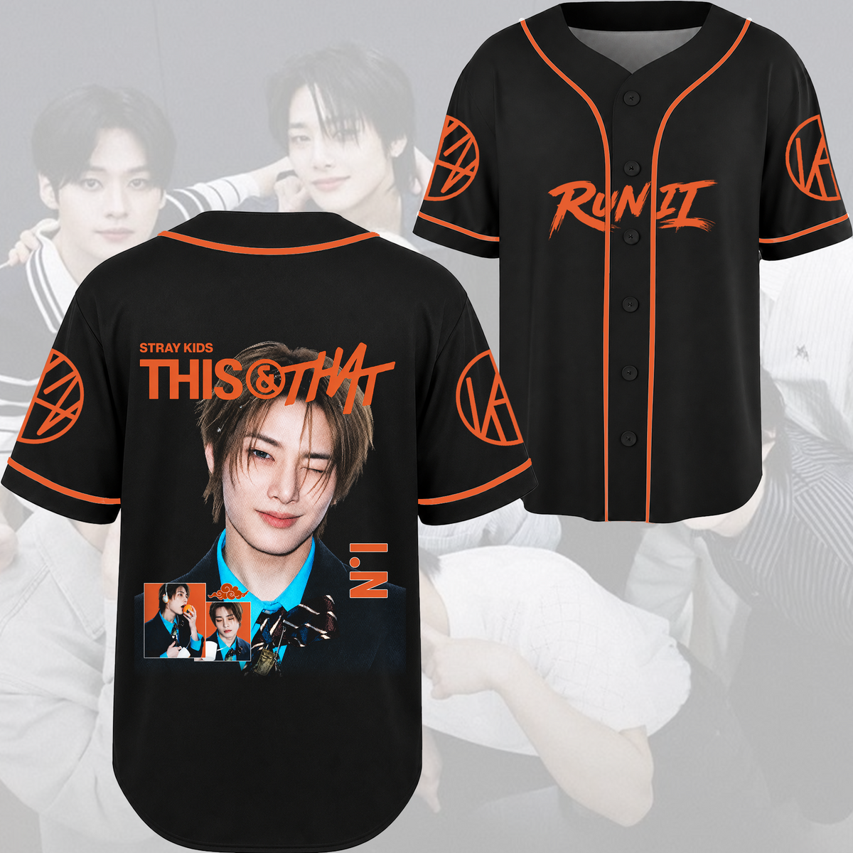 Stray Kids Visual Baseballtrikot modernes Hip-Hop K-Pop Streetwear Fan-Geschenke