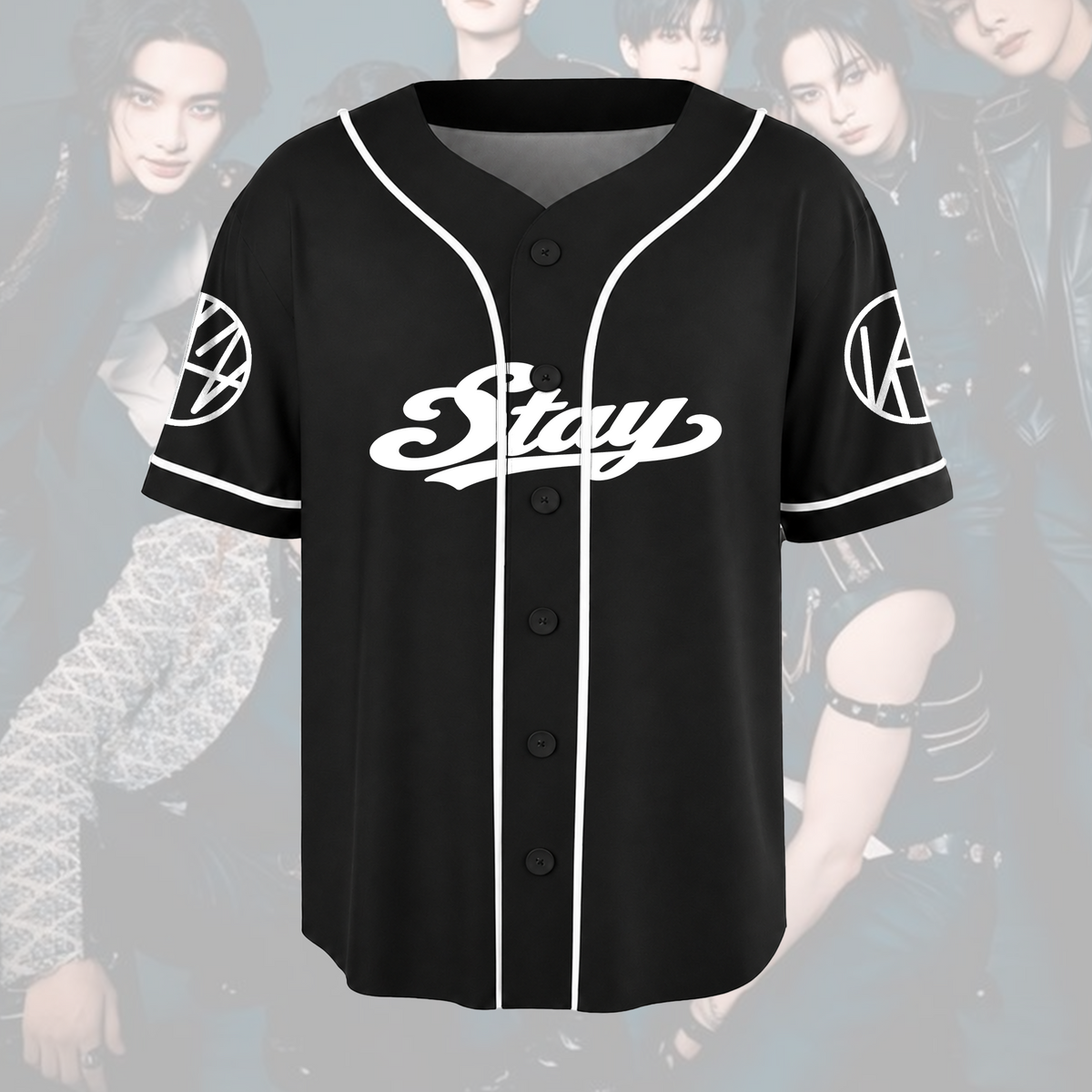 Bezauberndes Skzoo Stray Kids Forever süßes Cartoon-Maskottchen Baseballtrikot Geschenk für Fans