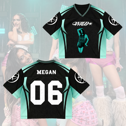 Ikonisches Katseye The Wildworld Tour 2026 Mixed-Mesh-Trikot Geschenk für Fans