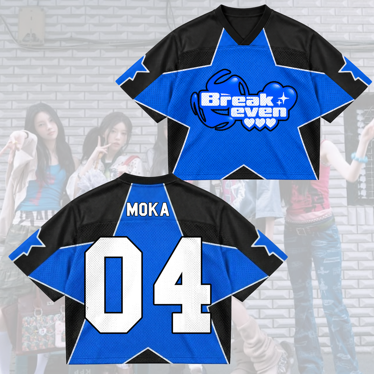 Breakeven Illit Album Comeback Mixed Mesh Jersey Geschenk für Gllit