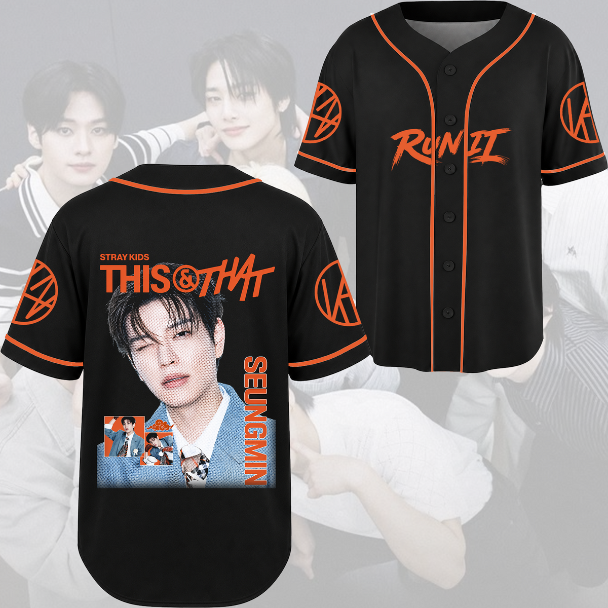 Stray Kids Visual Baseballtrikot modernes Hip-Hop K-Pop Streetwear Fan-Geschenke