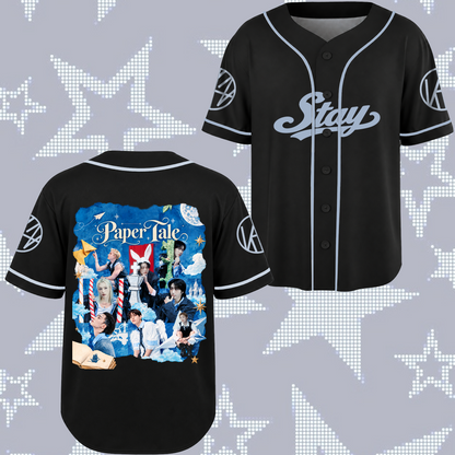 Stray Kids Baseballtrikot mit den Namen aller Mitglieder, K-Pop-Geschenk für STAY