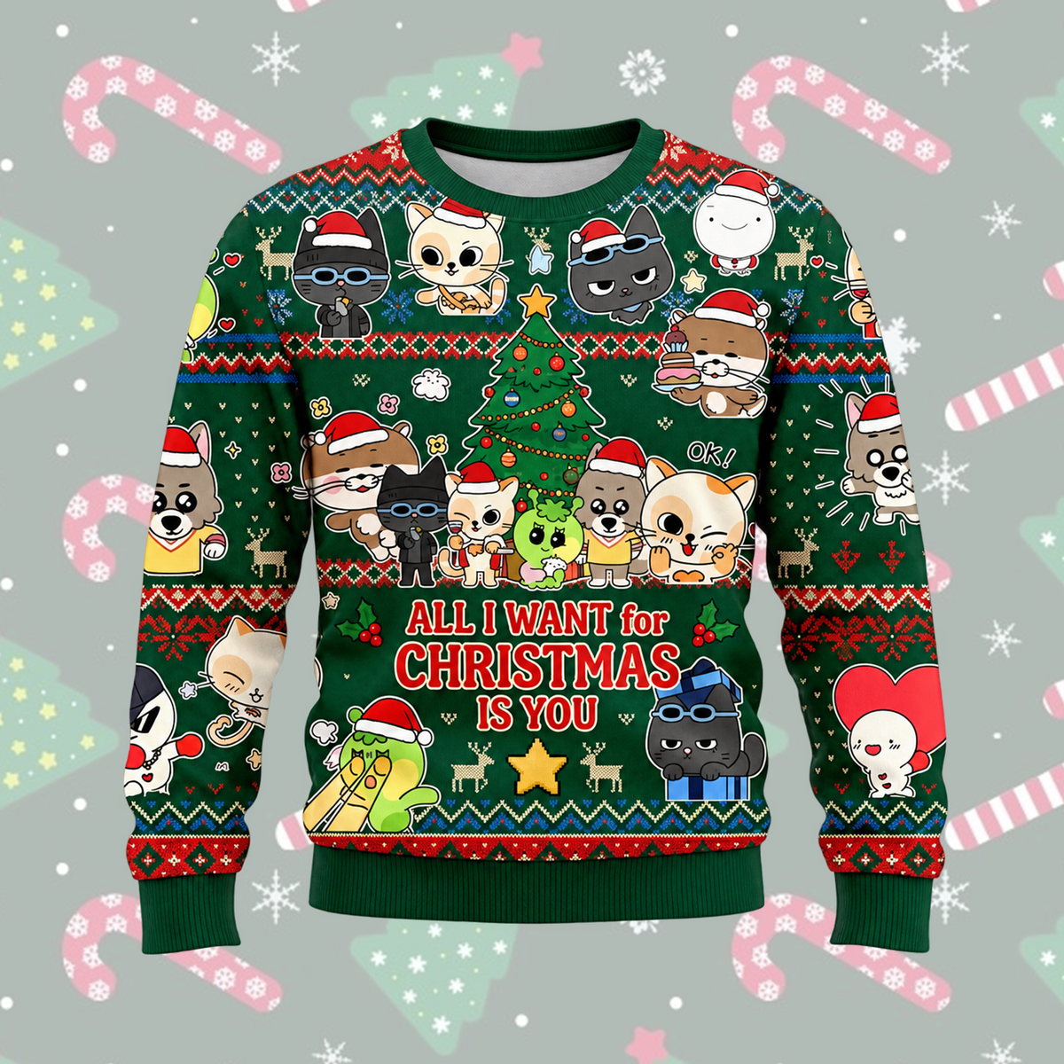 Jolly BOYNEXTDOOR All I Want For Christmas Is You Ugly Sweater For Onedoor