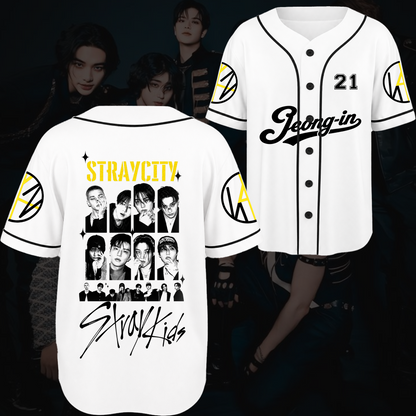 Straycity Stray Kids Konzert-Baseballtrikot Geschenk für Fans