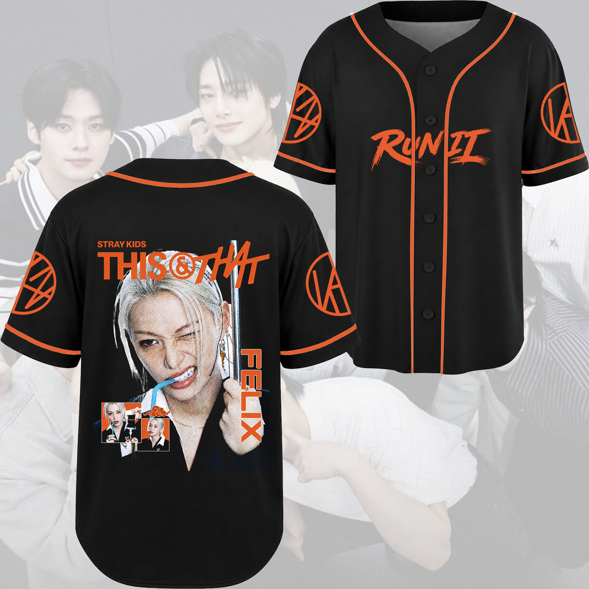 Stray Kids Visual Baseballtrikot modernes Hip-Hop K-Pop Streetwear Fan-Geschenke
