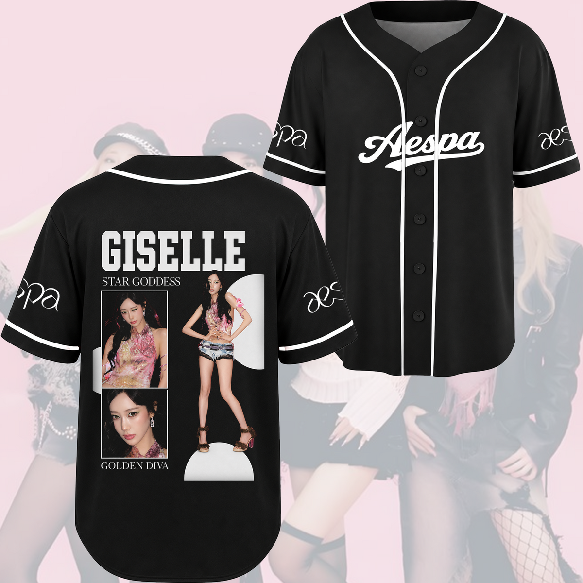 Aespa Visual Baseballtrikot 2026 Tour Konzert Outfit Fan-Merch